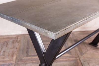 poseur table with zinc top